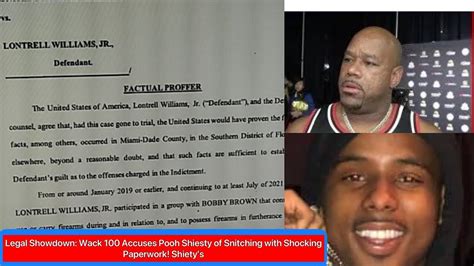 Legal Showdown Wack 100 Accuses Pooh Shiesty Of Snitching With Shocking Paperwork Shiety’s