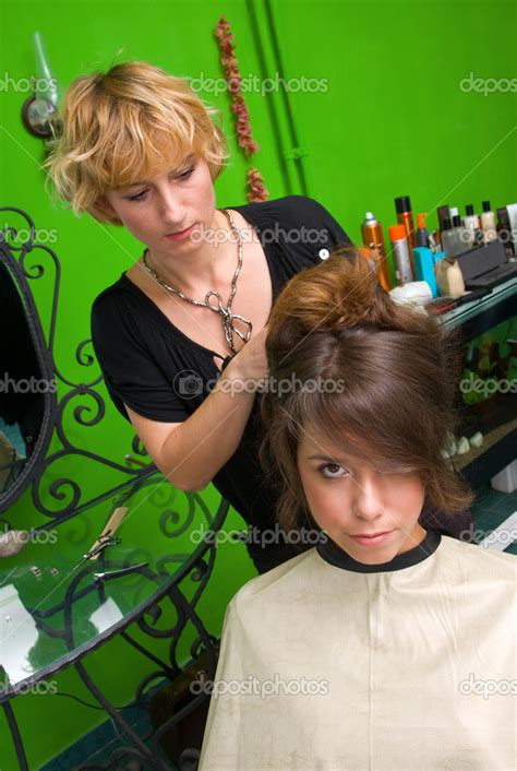 making hair style stock photo  bertys