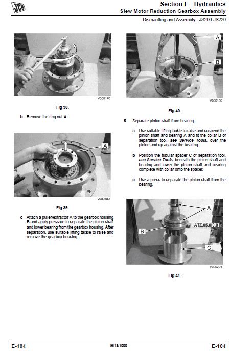 JCB JS115 JS130 JS145 JS160 JS180 JS200 JS210 JS220 Excavator Manual