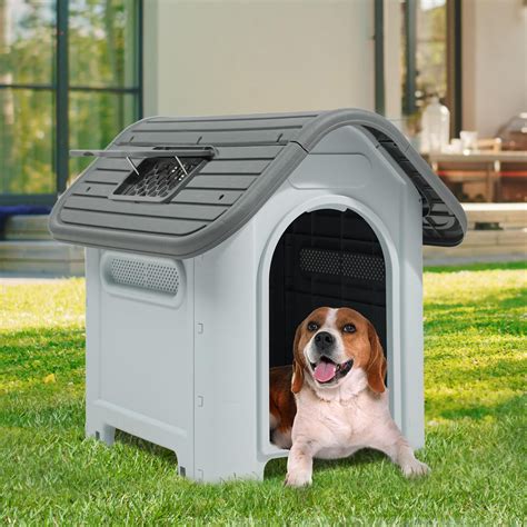 Archie & Oscar™ Large Dog House Outdoor Plastic Dog House Waterproof Pet House With Adjustable