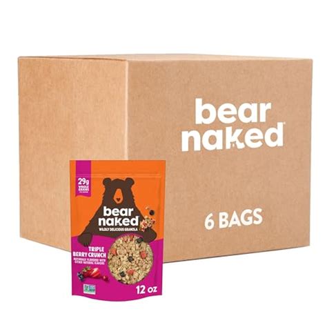 6 Bags Of Bear Naked Triple Berry Granola Cereal For 14 42 16 11