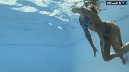 Half Russian And Spanish Chick Irina Cage Nude Swimming