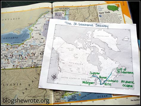 Map of Great Lakes Watershed & The St. Lawrence Seaway