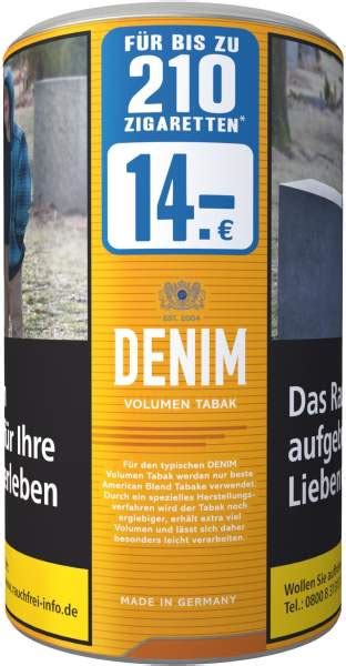 Denim Volumentabak Xl Dose Alle Tabak Sorten Tabak Deintabakshop De