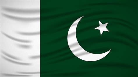 Premium Vector Realistic Pakistan National Flag Background