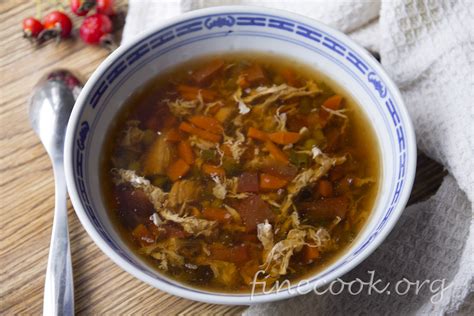 Вкусный китайский куриный суп