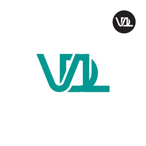 letter vdl monogram logo design  vector art  vecteezy