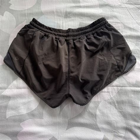 Black Lululemon Hotty Hot Shorts Size 4 2 5 Depop