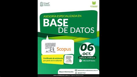 Asesoría Especializada En Base De Datos Scopus Youtube