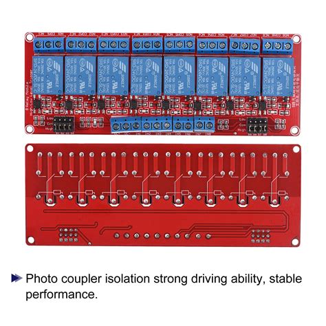 Relay Module 8 Channel 24v High Low Level Trigger Ubuy India