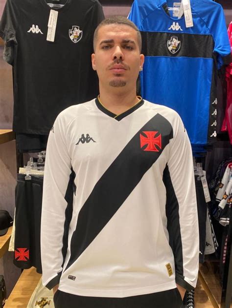 Camisa Kappa Vasco Ii Manga Longa Masculina 2023