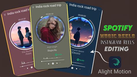How To Make Spotify Reel On Instagram Alight Motion Editing Youtube