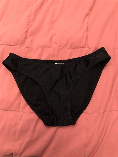 Black Bikini Bottom Women S Fashion Swimwear Bikinis Swimsuits On Carousell