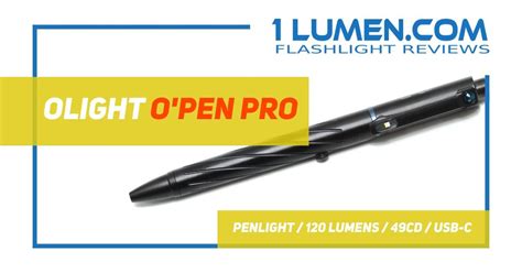 Olight O-pen PRO review | Penlight including green laser pointer | 1Lumen