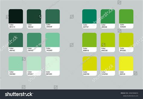 Green Color Chart