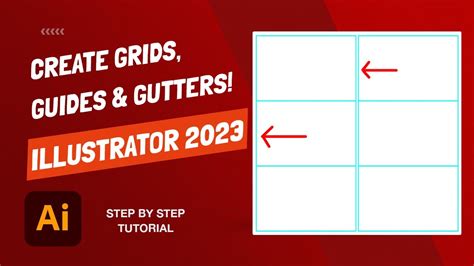 How To Create Grids Gutters And Guides Adobe Illustrator 2023 Youtube