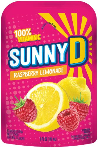 Sunnyd Raspberry Lemonade Pouches Ct Fl Oz Kroger