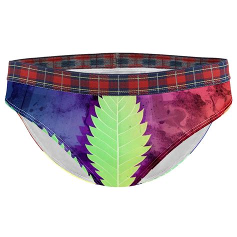 Brief Underwear Bikini Panties For Women Bikini Underwear S Vintage Plant Purple Leaves