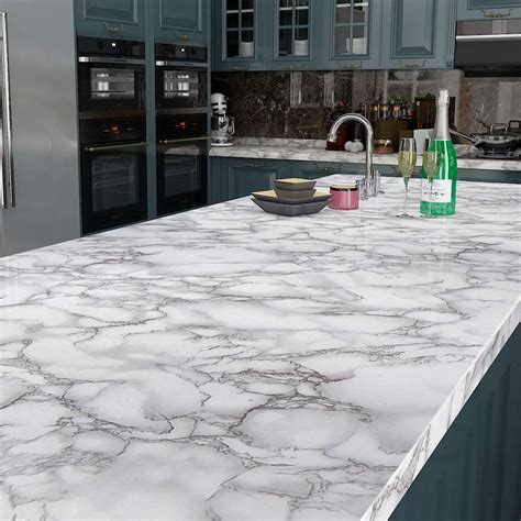 Buy Livelynine Modern Marble Wallpaper Peel And Stick Countertops For Kitchen Vinyl Wrap