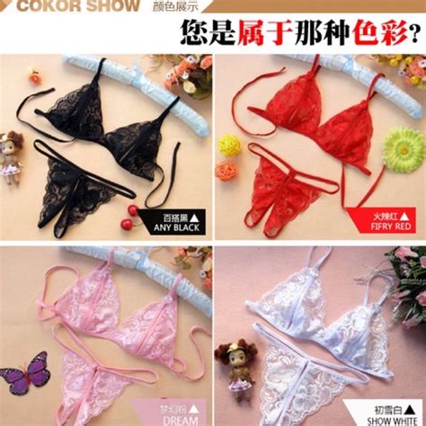 Jual Pakaian Lingerie Bra Set G String Bra Set Lingerie Mini Sexy Tembus Shopee Indonesia