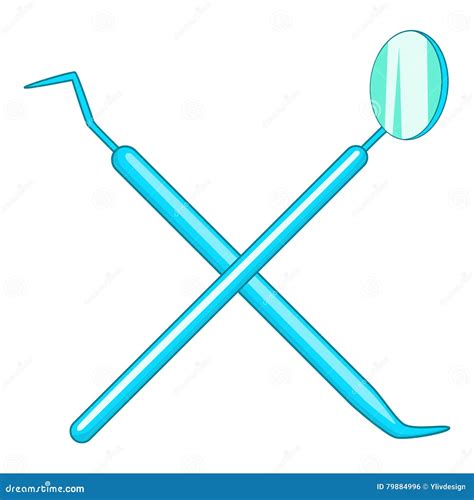 Dental Tools Icon, Cartoon Style Vector Illustration | CartoonDealer.com #79884996