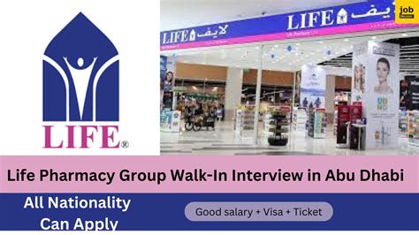 Life Pharmacy Group Walk In Interview In Abu Dhabi A Golden