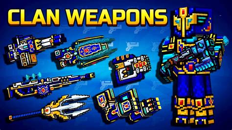 Pixel Gun 3d Clan Siege Battle Mythical Clan Weapons Youtube