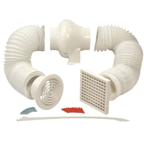 Manrose SCF200T 100mm In Line Centrifugal Shower Fan Kit With