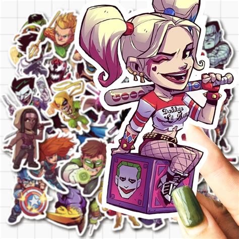 200 шт Большая упаковка DC и Marvel, наклейки супергероев из ...
