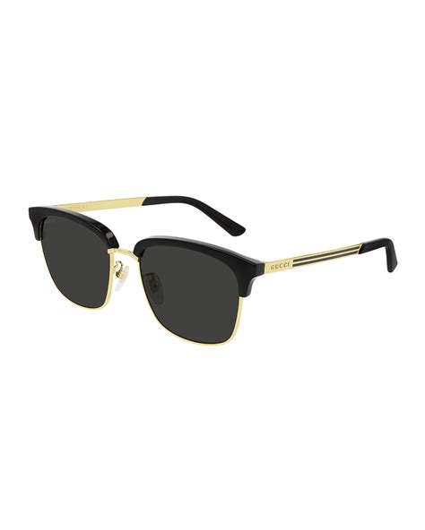 Gucci Mens Square Acetate Logo Sunglasses Neiman Marcus