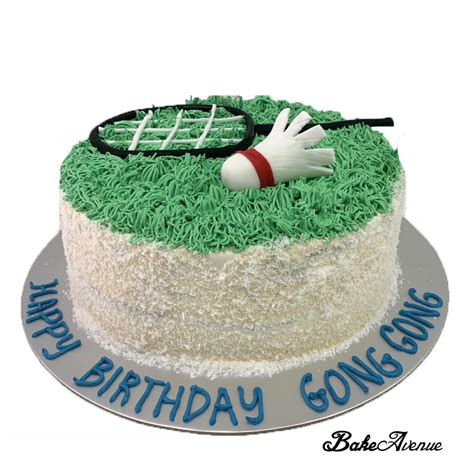 Sports Badminton Theme Cake Bakeavenue