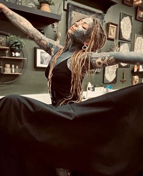 Mum With Ink Collection Poses In Near Naked Snap To Flaunt Tattoos Daily Star