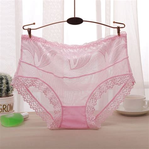 Women S Sexy Panties Underwear See Through Lingerie Lace Mesh Briefs Knickers Ebay