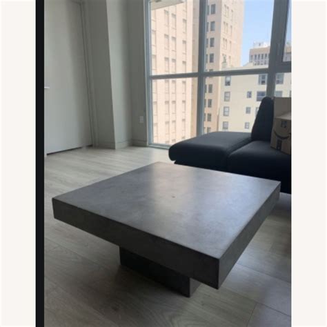 CB2 Cement Coffee Table - AptDeco