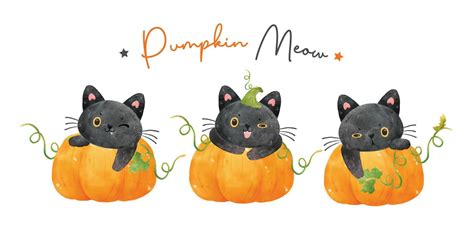 Black Cat Watercolor Vector Art Icons And Graphics For Free Download