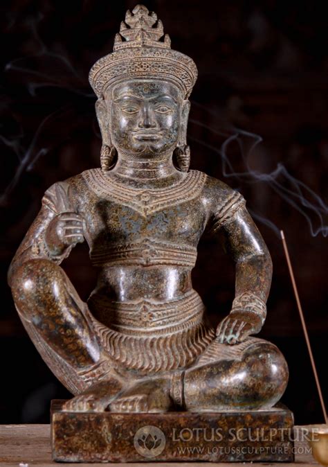 Bronze Statue of Varun: Cambodian Artistry Meets Hindu Deity 16