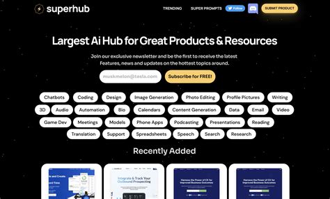 Superhub: The Latest AI Tools & Resources destination