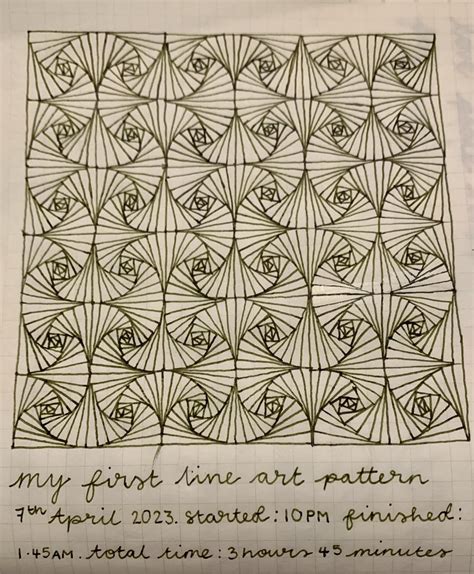 Line art patterns :) : r/fountainpens