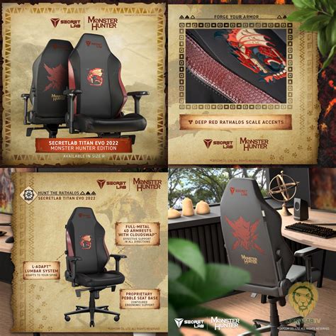 Complete your Rathalos set with the Secretlab Monster Hunter Edition