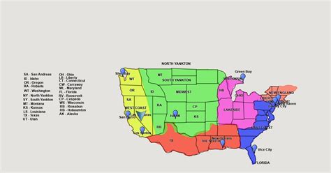 Gta Universe United States Scribble Maps