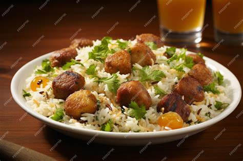 Premium Photo Aloo Biryani Potato Delight