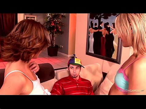 With A Hard Dick Plunged Deep Into Her Pussy During A Threesome The