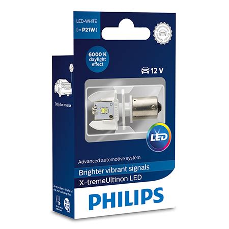 PHILIPS P21W 12V/24V 1,9W BA15s LED white 12898 X1 - 6870849676 ...