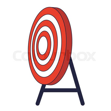 Target Shooting Cartoon Stock Vector Colourbox