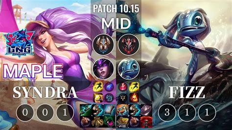 LNG Maple Syndra Vs Fizz Mid KR Patch 10 15 YouTube