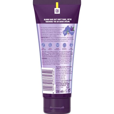 Aussie Sos Blonde Hydration Hair Conditioner Ml Wilko