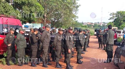 Contingente con al menos 180 policías ingresa al predio avasallado en