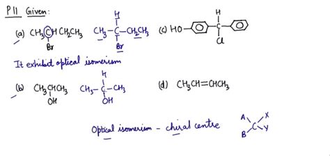 Solved Which Of The Following Compounds Would Exhibit Optical Isomerism