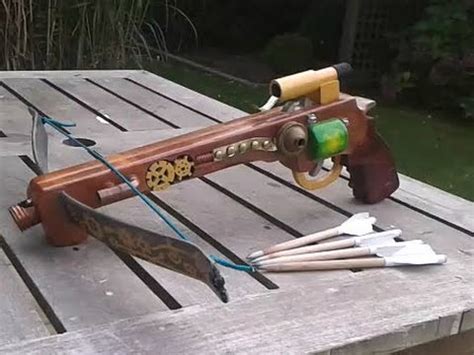 Homemade Pistol Crossbow Tutorial Made Mostly With Hand Tools YouTube