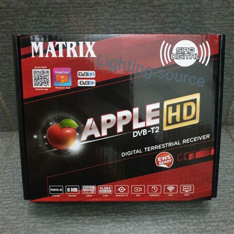 Jual Stb Dvb T2 Setup Tv Box Apple Matrix Hd Setbox Matrix Apple